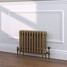 CI-SH450-GLD-TH - Shelbourne Gold 3 Column Victorian Cast Iron Radiator H450mm x W692mm CI-SH450-GLD-TH - Shelbourne Gold 3 Column Victorian Cast Iron Radiator H450mm x W692mm